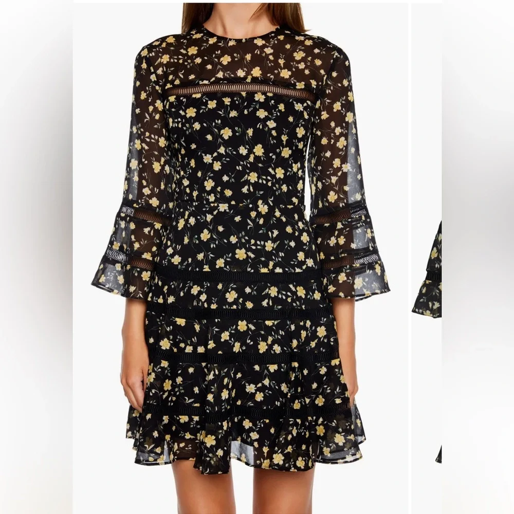 Bardot Poppy Print Mini Dress - New With Tags NWT! - Picture 10 of 12